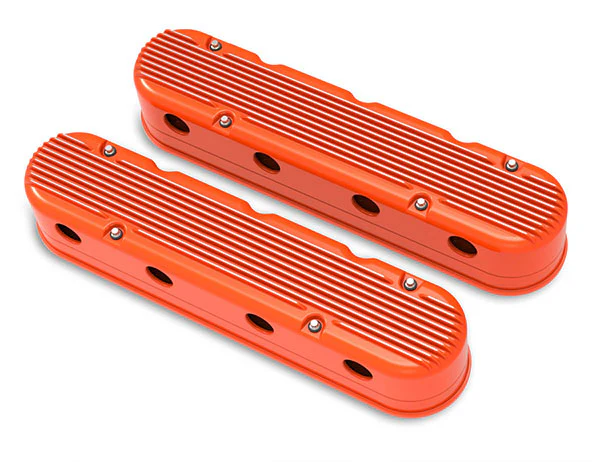 Holley Gen III/IV LS 2-Piece Vintage Finned Aluminum Valve Covers - Image 6