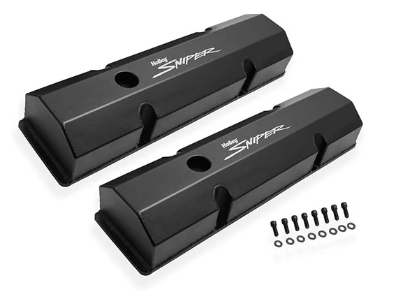 Holley Sniper Fabricated Aluminum Valve Covers - SBC - Image 5