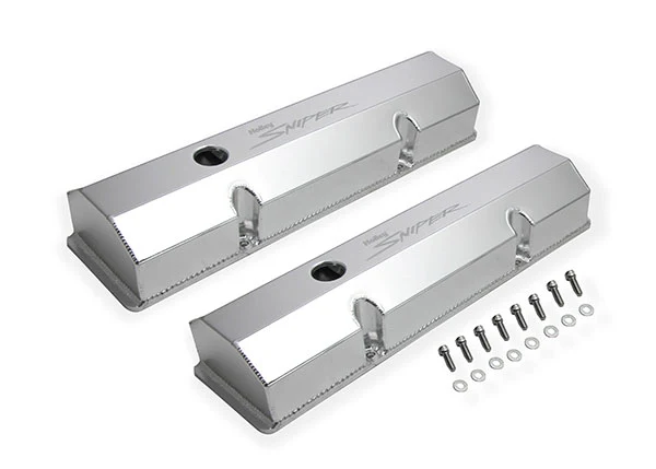 Holley Sniper Fabricated Aluminum Valve Covers - SBC - Image 6