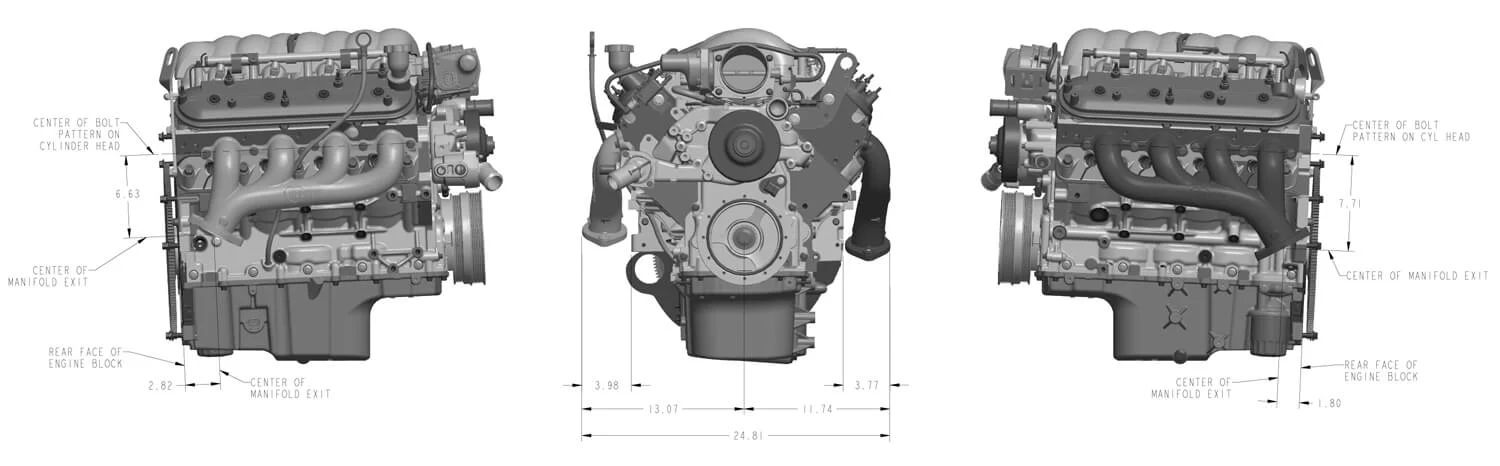 Hooker BlackHeart LS Swap Exhaust Manifolds - 2.50" - Image 5