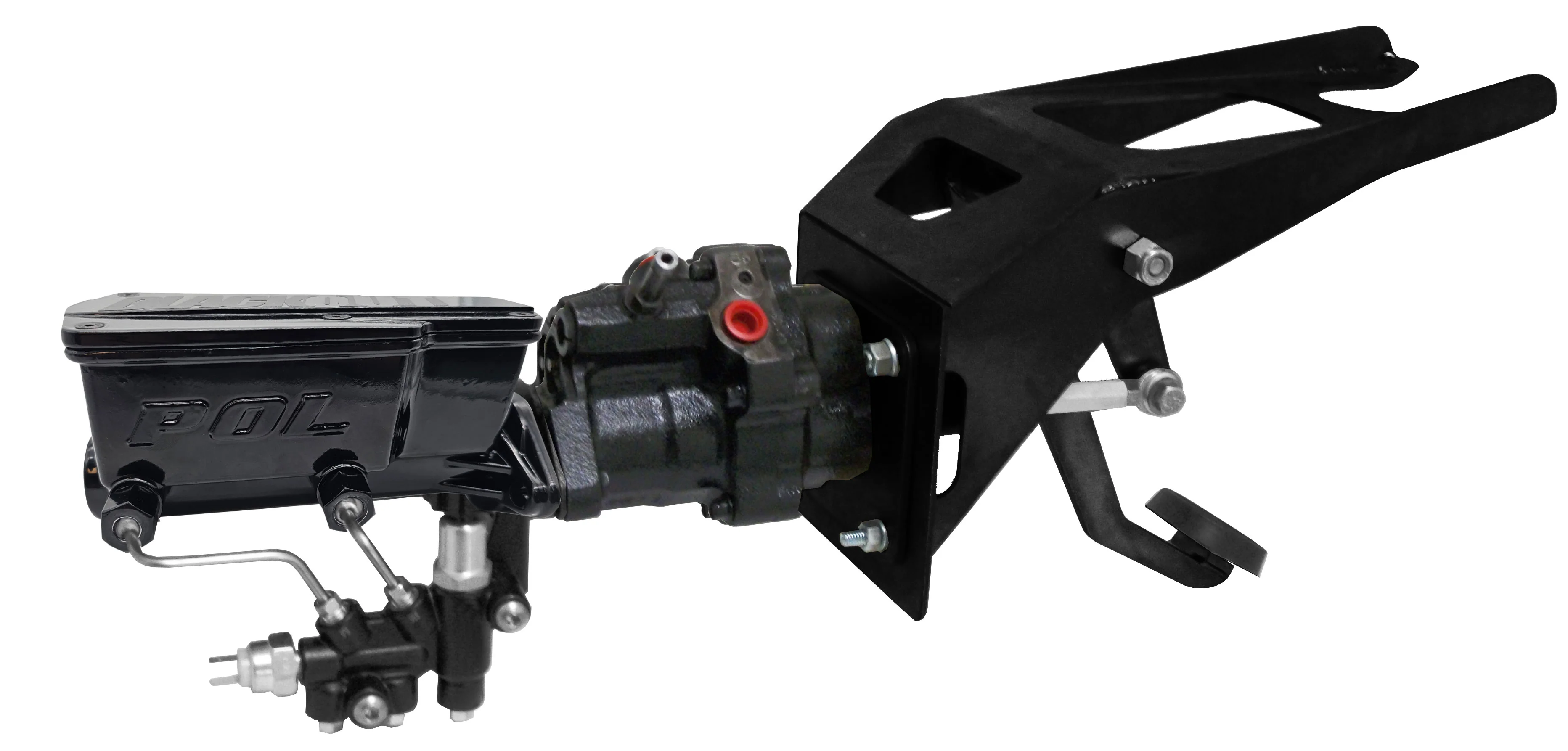 Hydropower Hydraulic Brake Assist with POL or Wilwood Master Cylinder, 1947-53 Chevy, GMC Truck, Firewall Mount