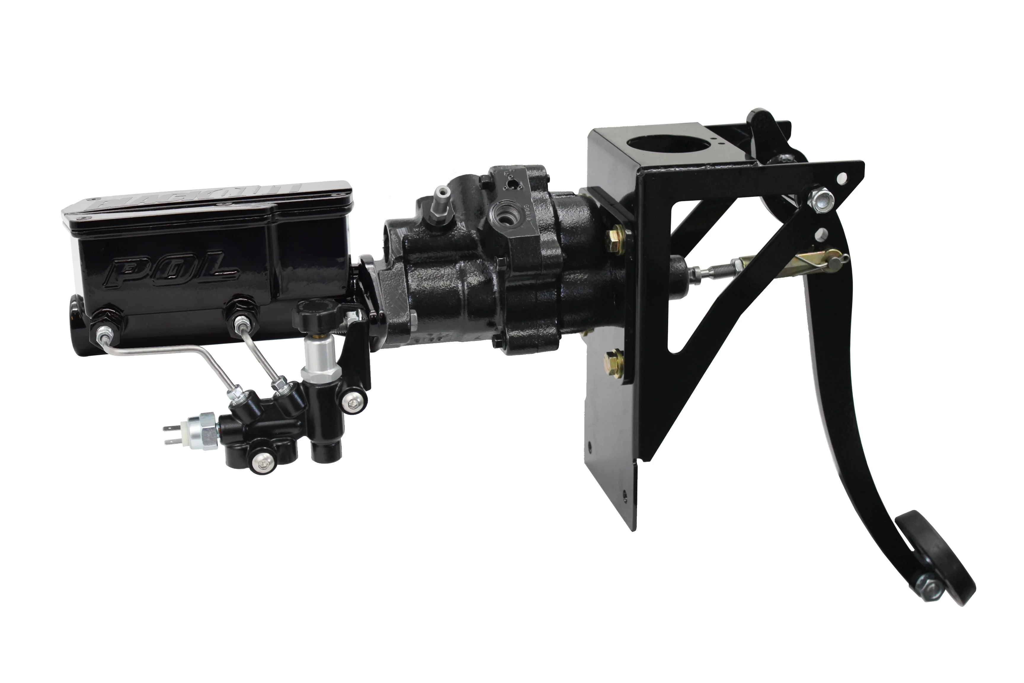 Hydropower Hydraulic Brake Assist with POL or Wilwood Master Cylinder, 1948-52 Ford F1 Truck, Firewall Mount - Image 5
