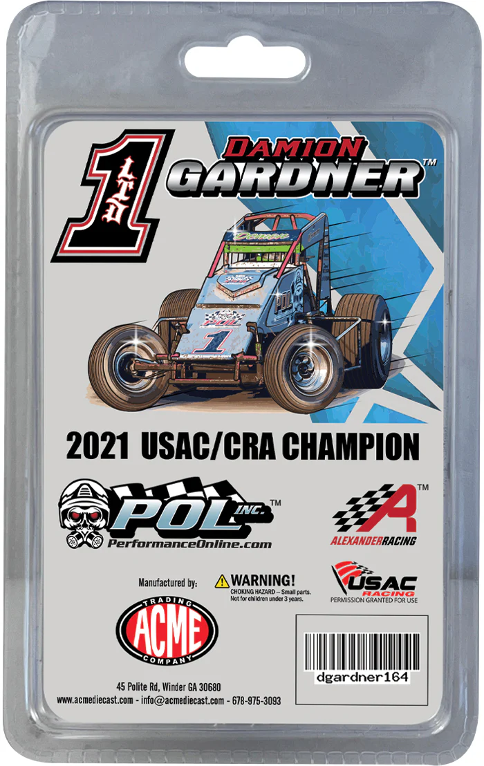 Limited Edition Die Cast POL Damion Gardner 2021 Championship Sprint Car - 1:64 Scale - Image 9
