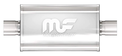 Magnaflow Center / Center 14" Race Muffler - Polished Stainless Steel - Image 3