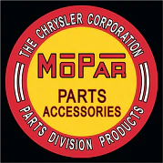 Mopar Parts and Accessories Round Metal Sign