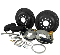 POL - 12" Rear Disc Brake Conversion, 1964-66 Ford 8"/9" Small Bearing, Baer Track 4