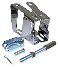 1958-65 Chevy Impala Power Brake Booster Mounting Bracket Kit, Chrome