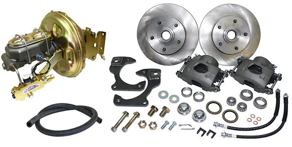 Power Disc Brake Conversion, OEM Drum Spindles, 5 Lug, 1960-62 Chevy, GMC Truck - Image 3