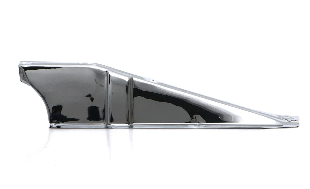 Radiator Core Support Upper Baffle, LH, Chrome, 1960-66 Chevy & GMC Truck - Image 2