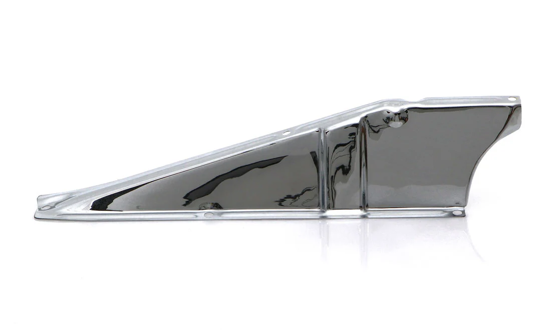 Radiator Core Support Upper Baffle, RH, Chrome, 1960-66 Chevy & GMC Truck - Image 2