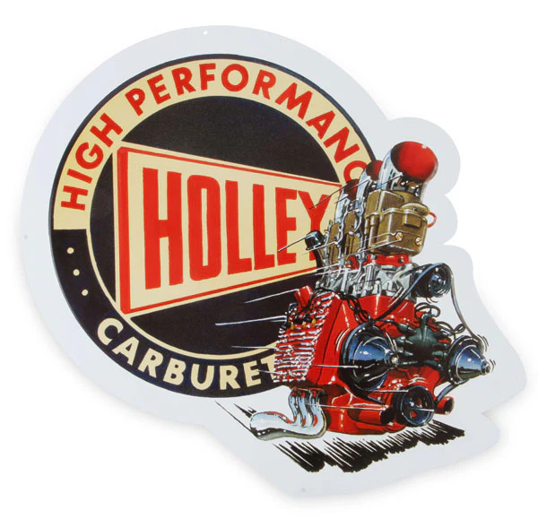 Retro Holley Flathead Metal Sign - Image 2