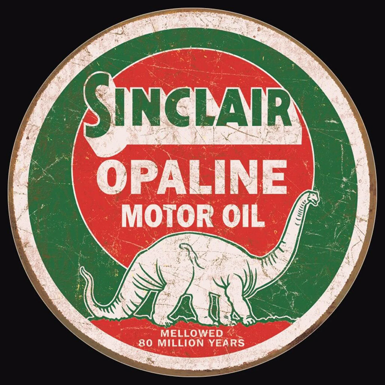Sinclair Opaline Motor Oil Aluminum Sign - Image 2