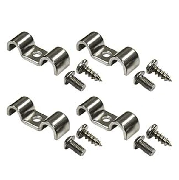 Stainless Steel Fuel and Brake Line Clamps, Dual - Image 4
