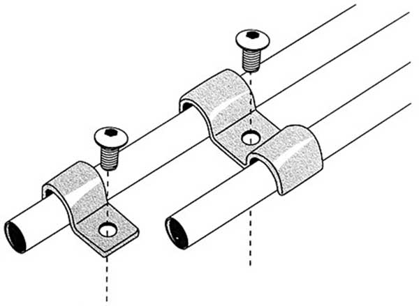 Stainless Steel Fuel and Brake Line Clamps, Single - Image 3