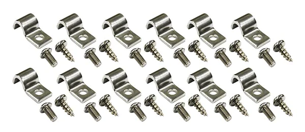 Stainless Steel Fuel and Brake Line Clamps, Single - Image 4