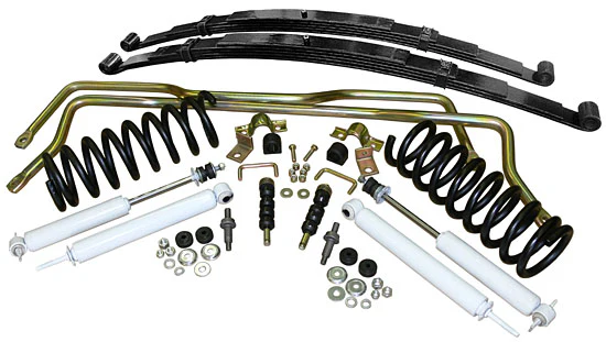 1970-81 Chevy Camaro Suspension Kit, Stage 2 with Coil Springs and Leaf Springs, Lowered, Big Block