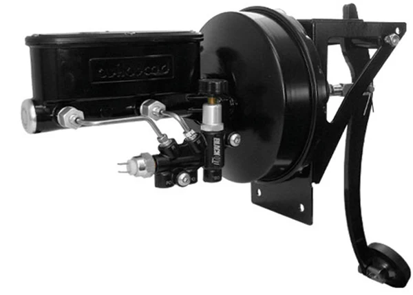 Universal Black Out Series Power Brake Conversion with POL or Wilwood Master Cylinder, Firewall Mount - Image 5